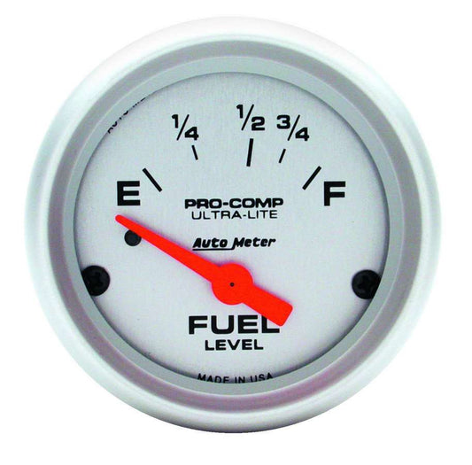 AUTOMETER 2-1/16in Ultra-Lite Fuel Level Gauge AUTOMETER