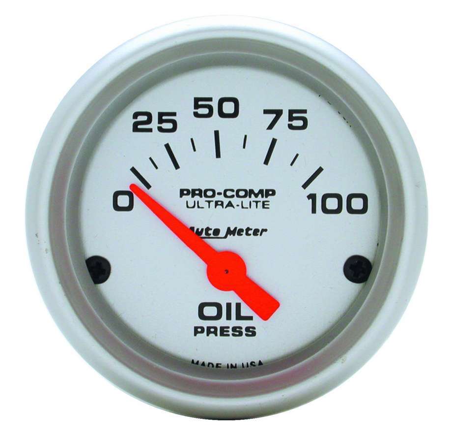 AUTOMETER 2-1/16in U/L Oil Pressure Gauge 0-100psi AUTOMETER