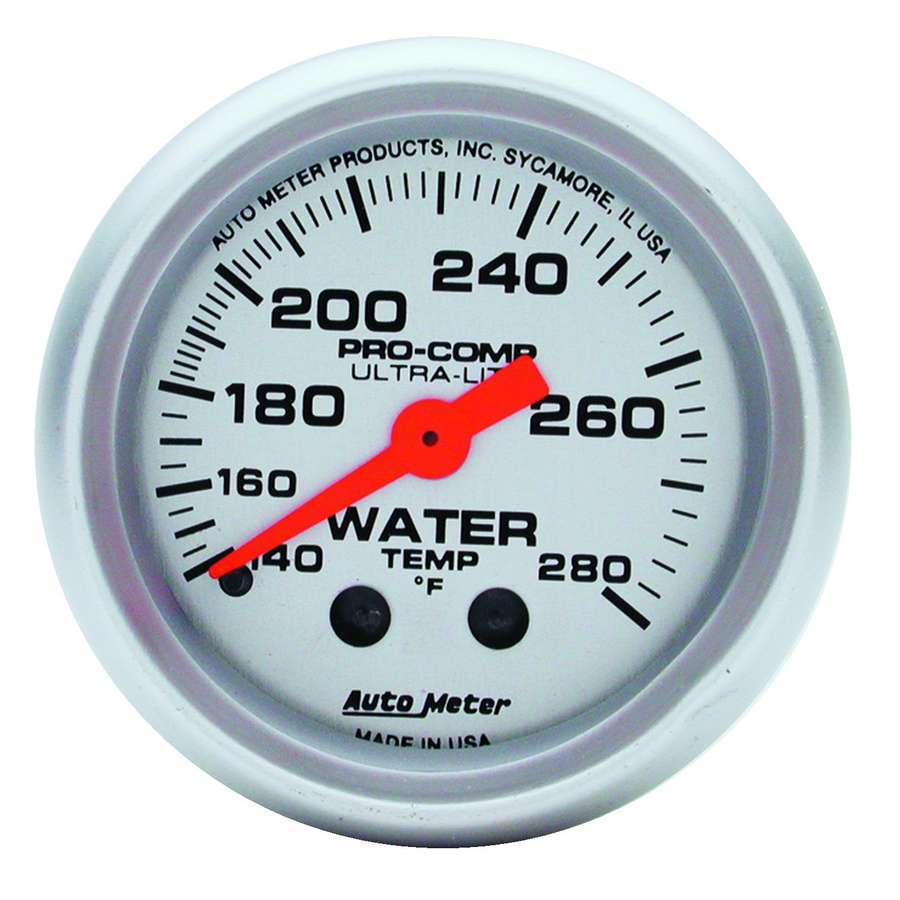 AUTOMETER 2-1/16in U/L Water Temp Gauge 140-280 AUTOMETER