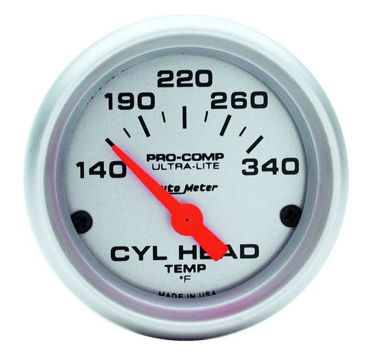 AUTOMETER 2-1/16in U/L Cyl. Head Temp Gauge - 140-340 AUTOMETER