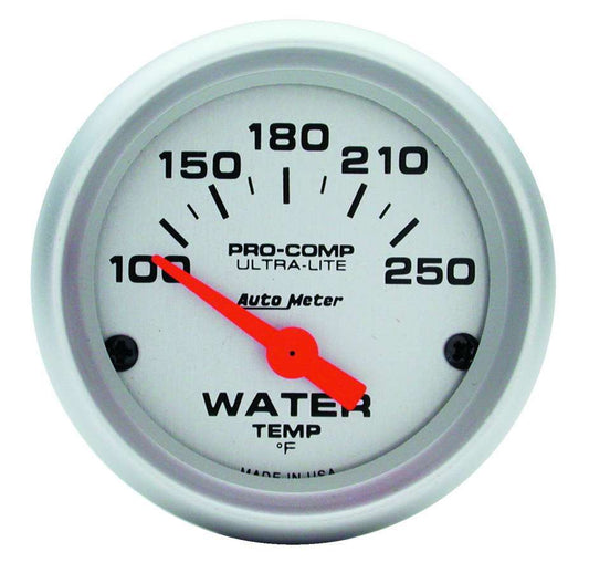 AUTOMETER 2-1/16in U/L Water Temp Gauge 100-250 AUTOMETER