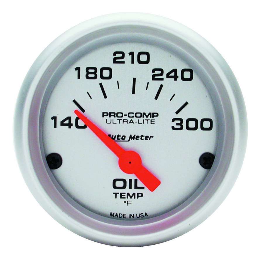 AUTOMETER Ultra-Lite 2-1/16 Oil Temp. 140-300 F. Elect. AUTOMETER