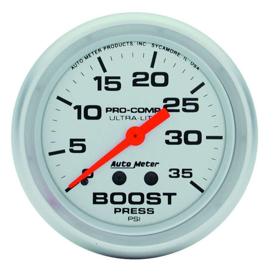 AUTOMETER 2-5/8in Ultra-Lite 0-35 Boost Gauge AUTOMETER