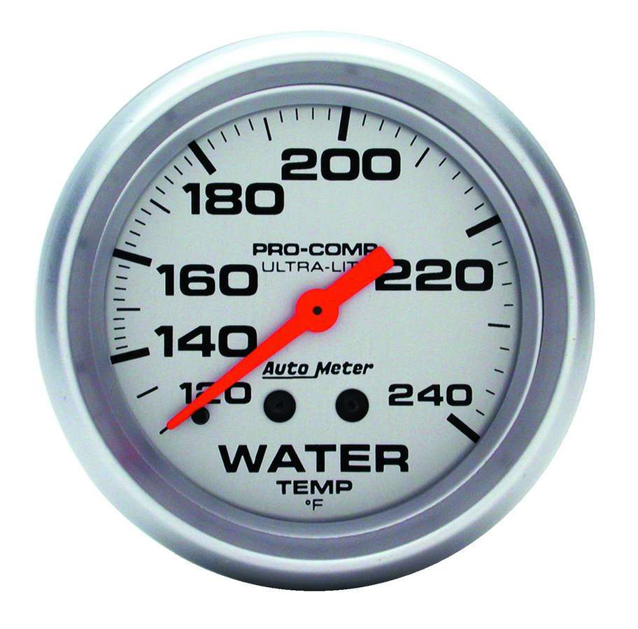 AUTOMETER 2-5/8 Ultra-Lite Water Temp 120-240 F.Mech 12FT AUTOMETER