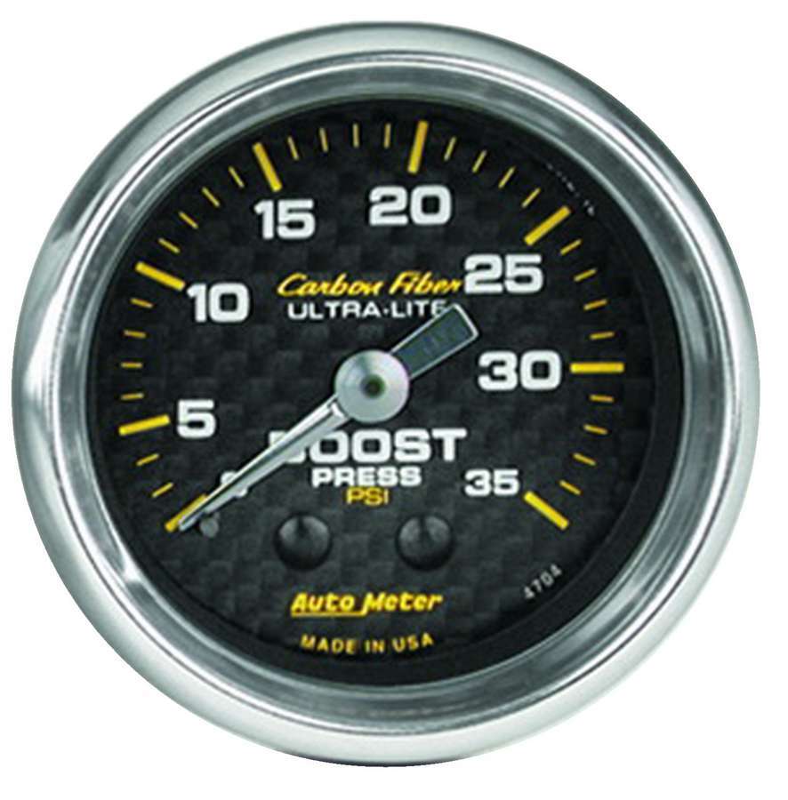 AUTOMETER 2-1/16in C/F Boost Gauge 35psi AUTOMETER