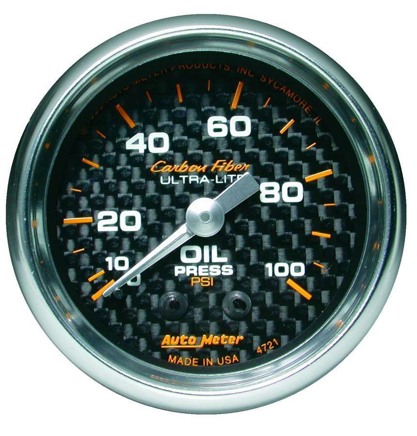 AUTOMETER C/F 2-1/16in Oil Pressure Gauge 0-100PSI AUTOMETER