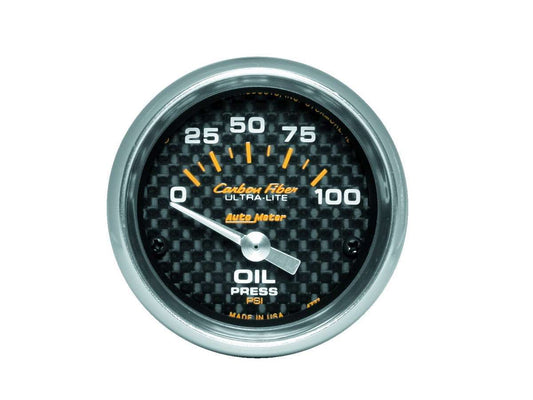 AUTOMETER C/F 2-1/16in Oil Pressure Gauge 0-100PSI AUTOMETER