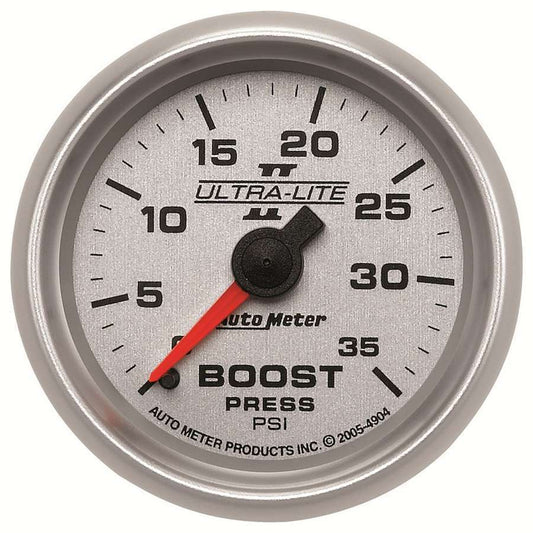 AUTOMETER 2-1/16in U/L II Boost Gauge - 0-35psi AUTOMETER