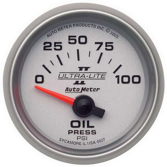 AUTOMETER 2-1/16in U/L II Oil Pressure Gauge 0-100psi AUTOMETER