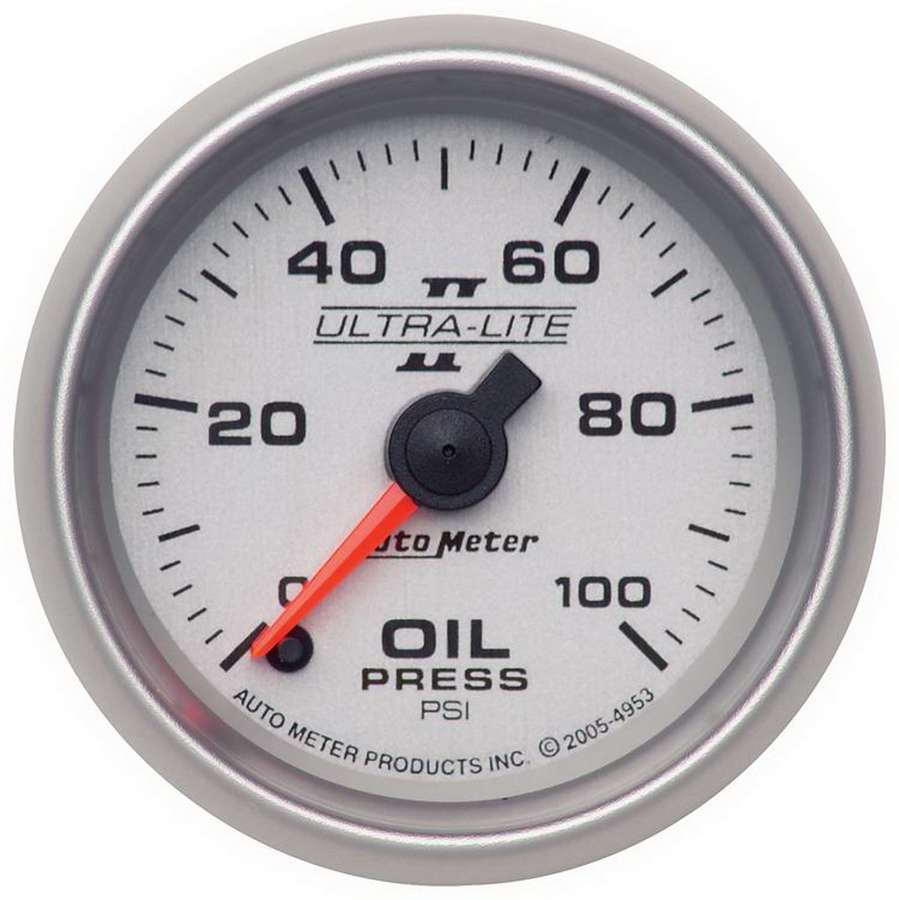 AUTOMETER 2-1/16in U/L II Oil Pressure Gauge 0-100psi AUTOMETER