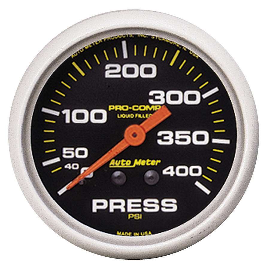 AUTOMETER 2-5/8 P/C Pressure Gauge 0-400psi AUTOMETER