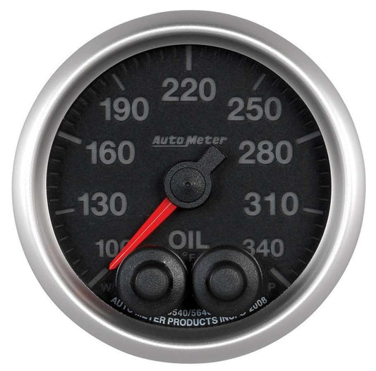 AUTOMETER 2-1/16 E/S Oil Temp Gauge - 100-340 AUTOMETER