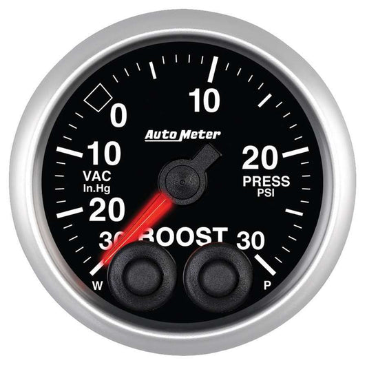 AUTOMETER 2-1/16 E/S Boost Gauge - 30in HG/30psi AUTOMETER