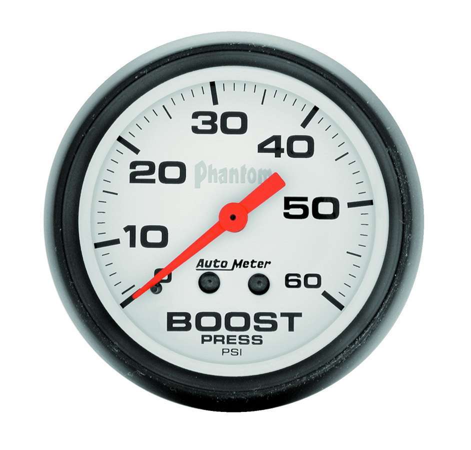 AUTOMETER 2-1/16 Phantom Boost Gauge - 0-60psi AUTOMETER