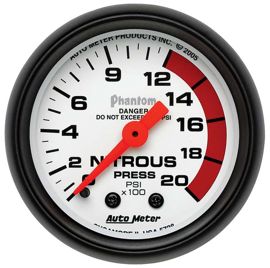 AUTOMETER 2-1/16in Phantom Nitrous Pressure Gauge AUTOMETER