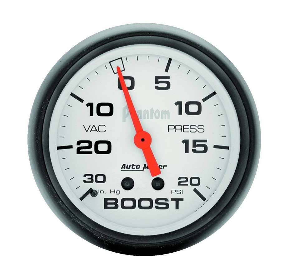 AUTOMETER 2-5/8in Phantom Boost Gauge 20psi AUTOMETER