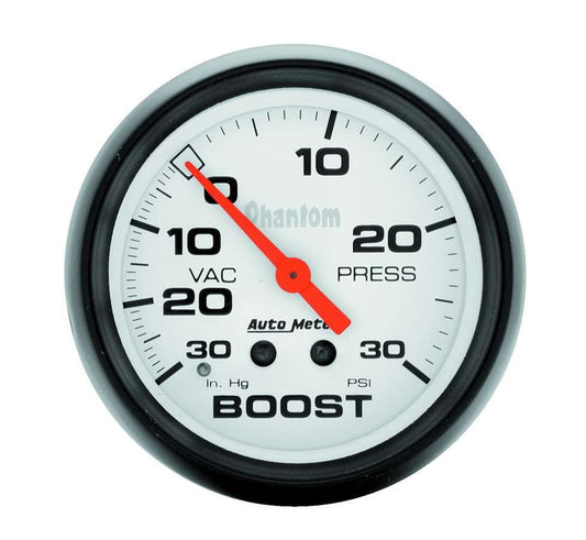 AUTOMETER 2-5/8in Phantom Boost Gauge 30psi AUTOMETER