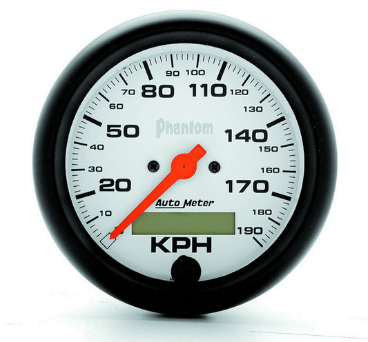 AUTOMETER 3-3/8 Phantom Speedo - Metric 190KPH AUTOMETER