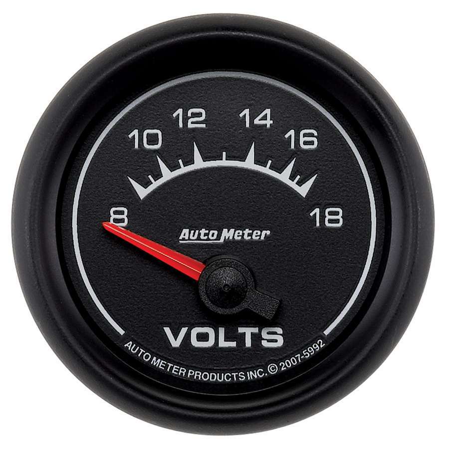 AUTOMETER 2-1/16 ES Voltmeter Gauge - 8-18 AUTOMETER