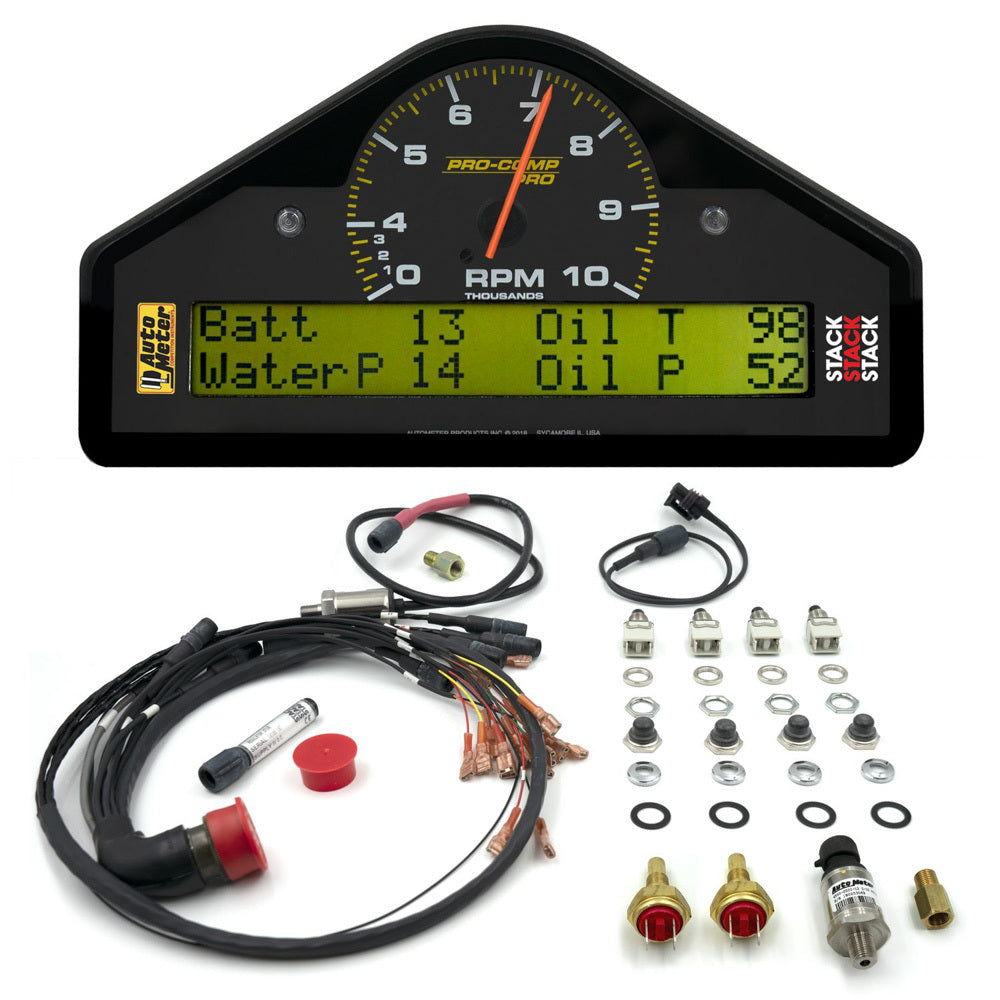 AUTOMETER Pro-Comp Race Dash 0-4-10K RPM 7.5x4.0x1.5 AUTOMETER