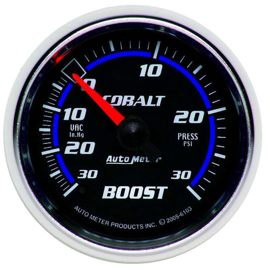 AUTOMETER 2-1/16in C/S Boost/Vac Gauge 30in Hg/30psi AUTOMETER