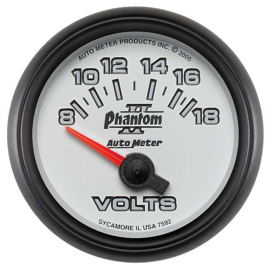 AUTOMETER 2-1/16in P/S II Voltmeter 8-18 AUTOMETER