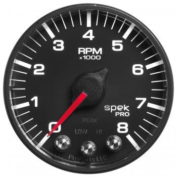 AUTOMETER Spek-Pro 2-1/16 Tach w/ Shift Light & Peak Mem. AUTOMETER