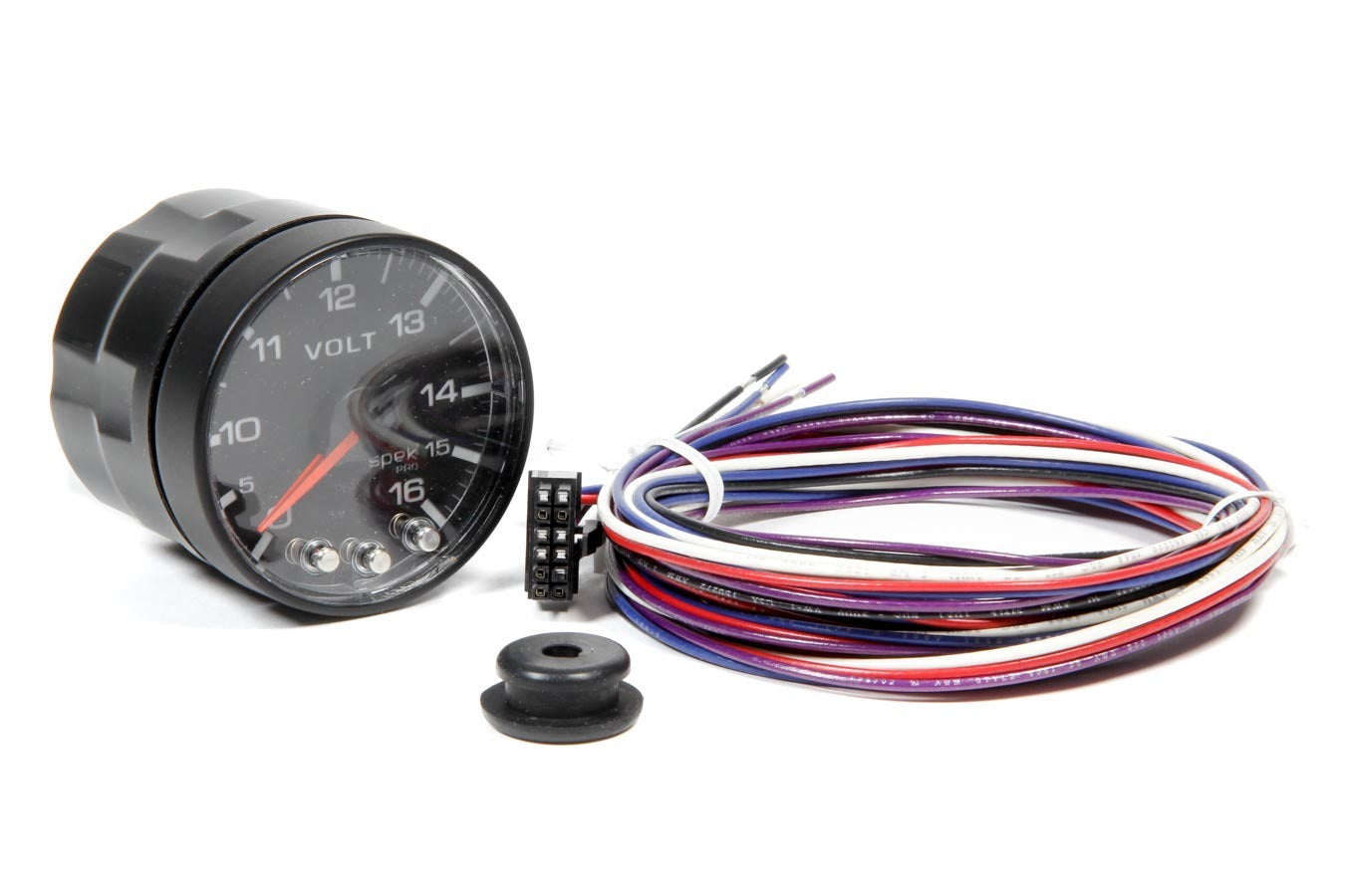 AUTOMETER Spek-Pro 2-1/6 Gauge Voltmeter w/Peak Mem. AUTOMETER