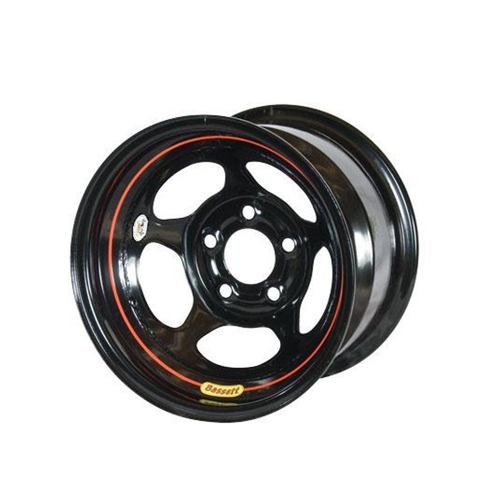 BASSETT Wheel 15x8 5x5 3in Armor Edge Black BASSETT