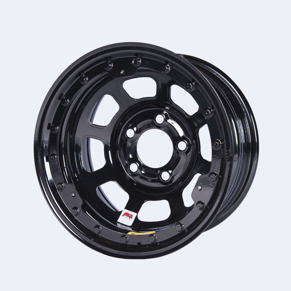 BASSETT 15x8 IMCA B/Lock Wheel Black D-Hole 5x4.75 BASSETT