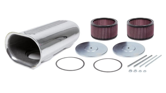 Dual Carb Blower Scoop Kit - Polished THE BLOWER SHOP