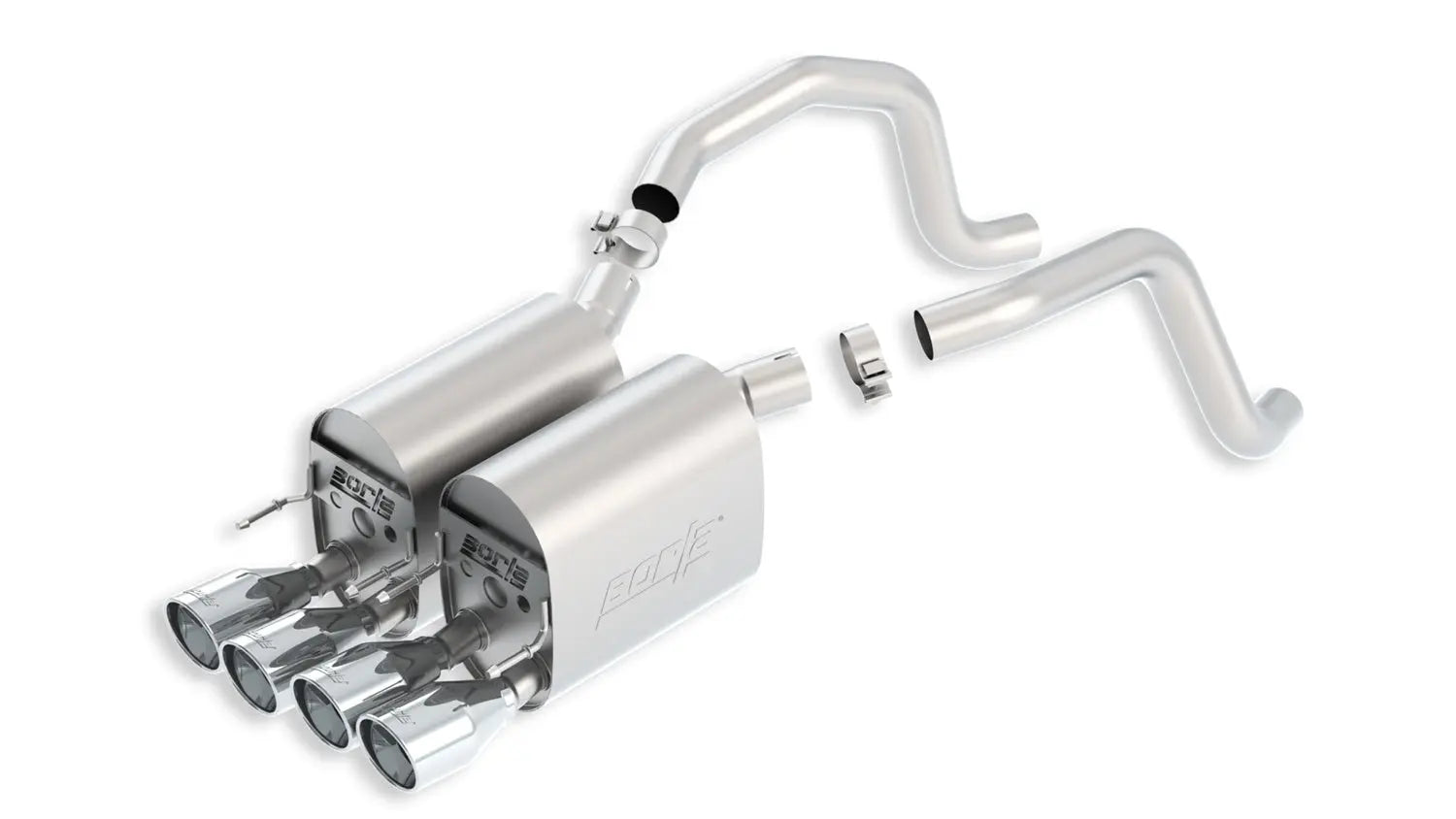 05-08 Corvette 6.0/6.2L Rear Section Exhaust BORLA