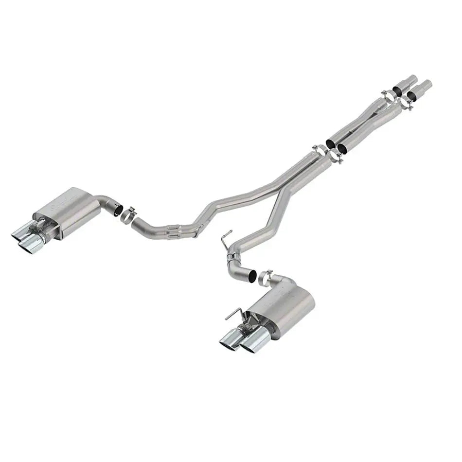 18-  Mustang 5.0L Cat Ba ck Exhaust Kit ATAK-Type BORLA