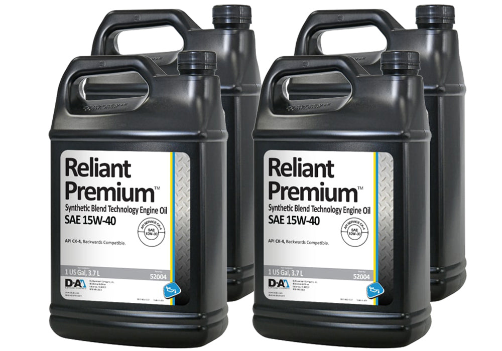 Reliant Premium 15w40 Case 4 x 1 Gallon Jugs PENNGRADE MOTOR OIL