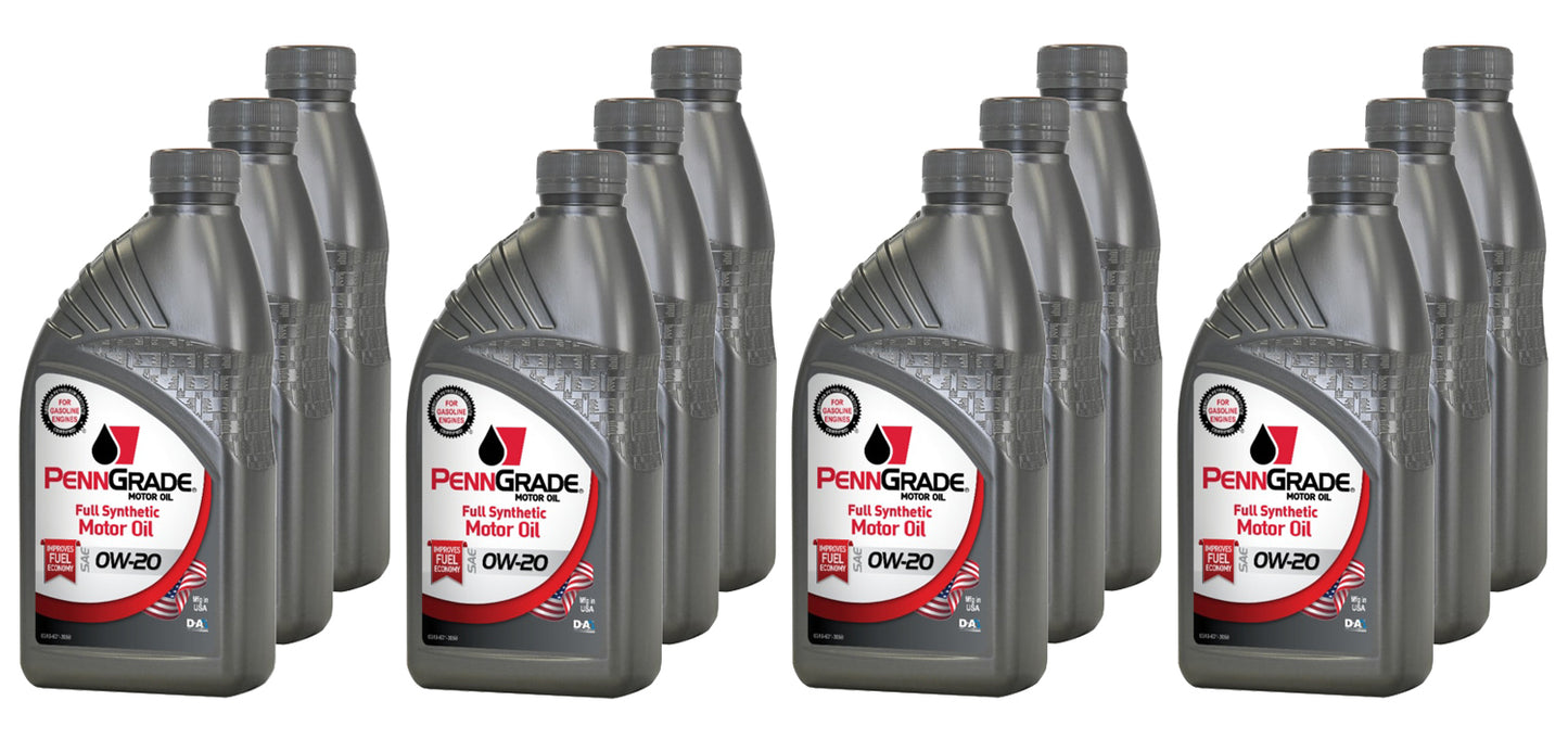 PennGrade Full Synthetic 0w20 Case 12 x 1 Quart PENNGRADE MOTOR OIL