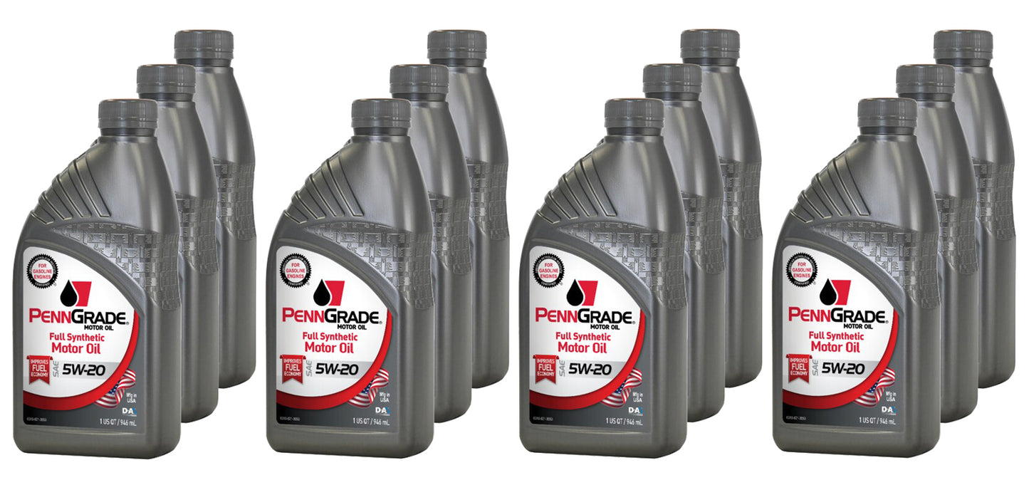 PennGrade Full Synthetic 5w20 Case 12 x 1 Quart PENNGRADE MOTOR OIL