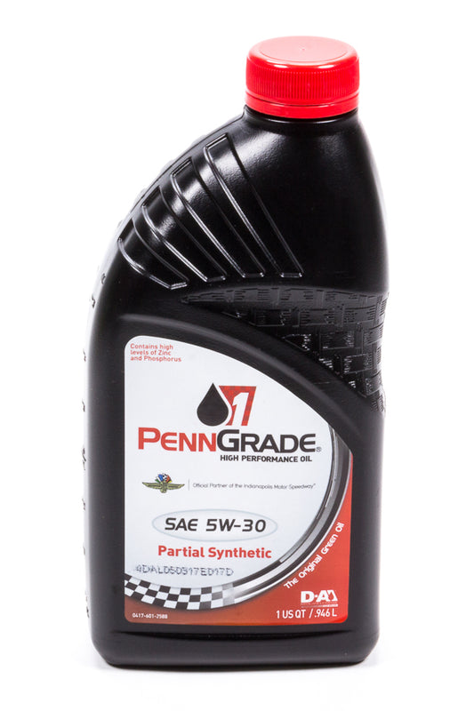 5w30 Racing Oil 1 Qt Partial Synthetic PENNGRADE MOTOR OIL