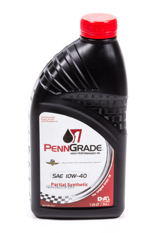 10w40 Racing Oil 1 Qt Partial Synthetic PENNGRADE MOTOR OIL