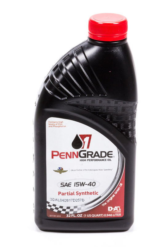 15w40 Racing Oil 1 Qt Partial Synthetic PENNGRADE MOTOR OIL