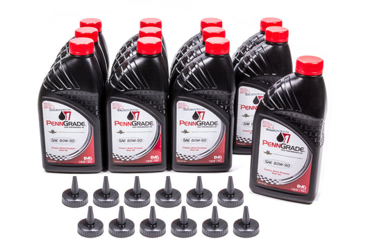 80w90 Hypoid Gear Oil Case 12 x 1 Qt. GL-4 PENNGRADE MOTOR OIL