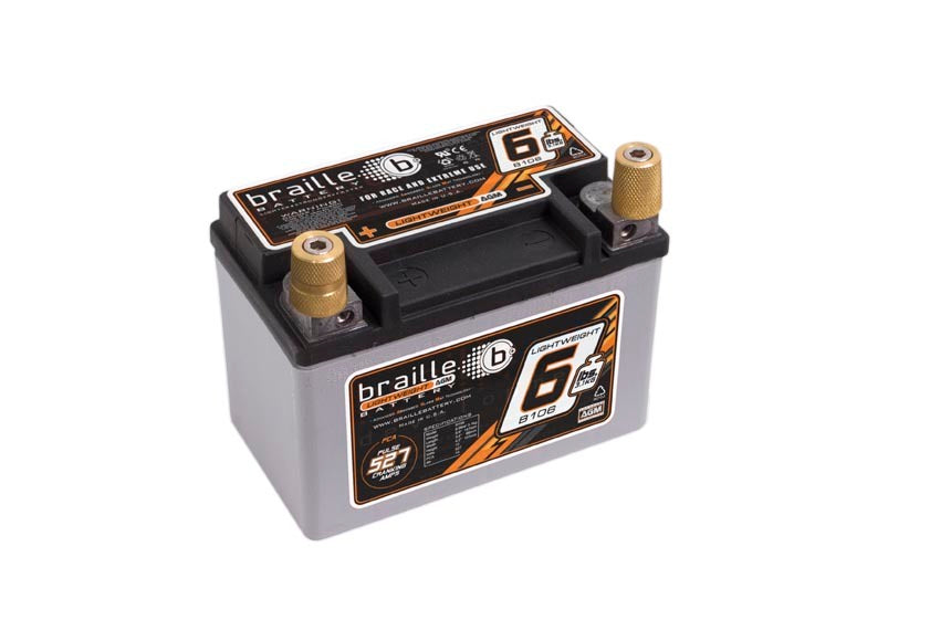 Racing Battery 6.6lbs 527 PCA 5.8x3.4x4.1 BRAILLE AUTO BATTERY