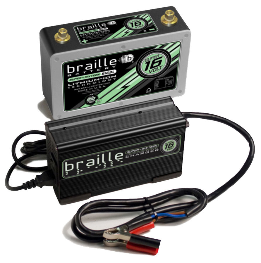 Lithium ION Super 16 Volt Battery w/Charger BRAILLE AUTO BATTERY