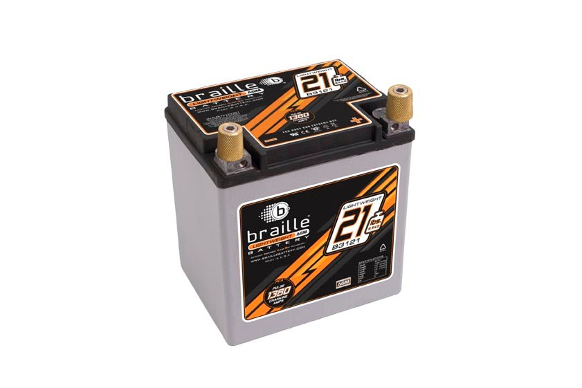 Racing Battery 21lbs 1380 PCA 6.6x5.1x6.8 BRAILLE AUTO BATTERY