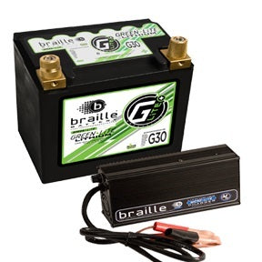 Lithium 12 Volt Battery Green Lite w/Charger BRAILLE AUTO BATTERY