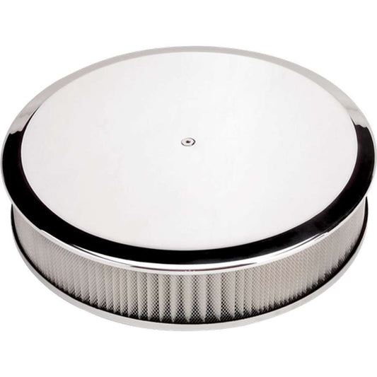 BILLET SPECIALTIES Air Cleaner 14in Round Plain BILLET SPECIALTIES