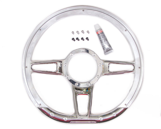 BILLET SPECIALTIES Steering Wheel Formula D-Shaped 14in Polished BILLET SPECIALTIES