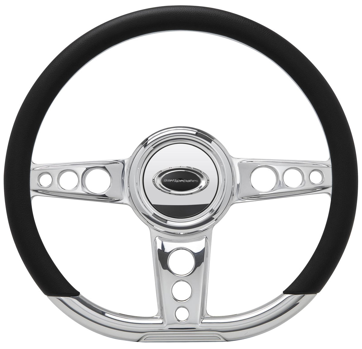 BILLET SPECIALTIES Steering Wheel 14in D- Shape Trans Am Polished BILLET SPECIALTIES