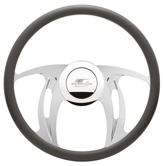 BILLET SPECIALTIES Steering Wheel Half Wrap 15.5in Hurricane BILLET SPECIALTIES