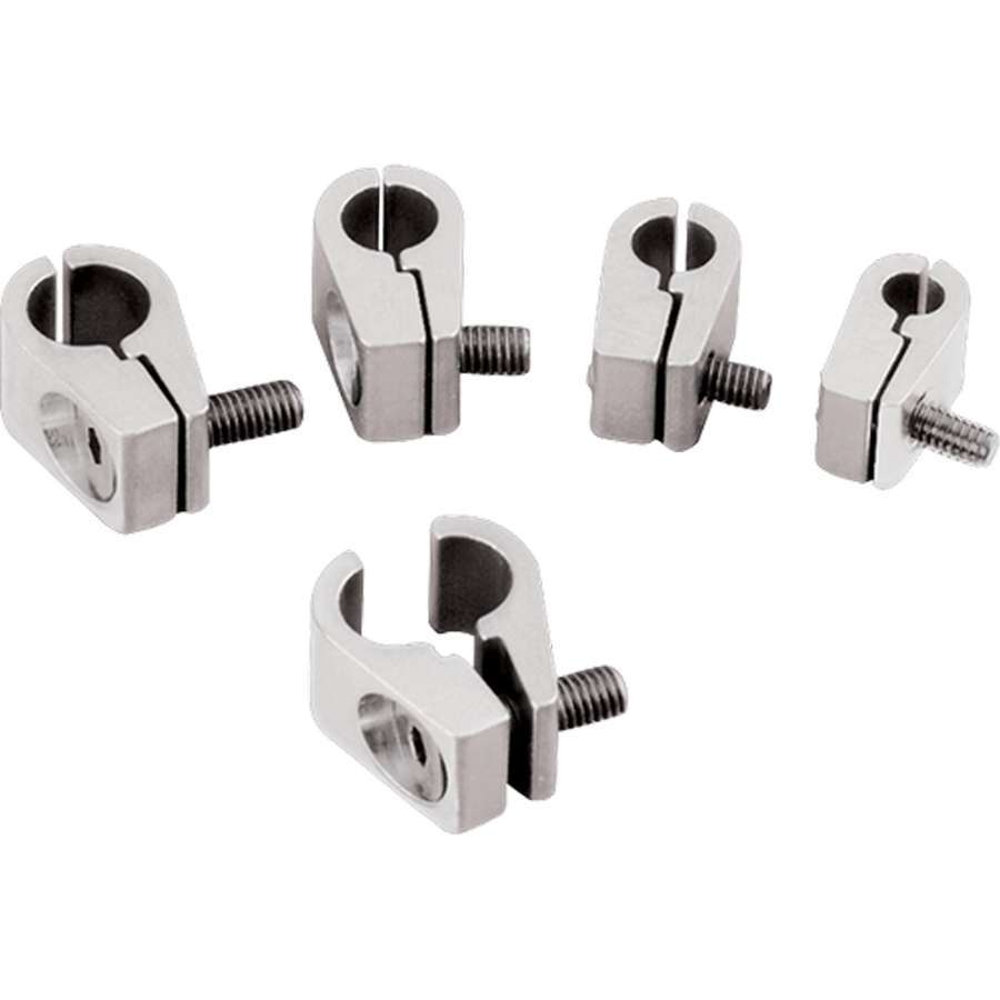 BILLET SPECIALTIES Billet Line Clamps 1/2in 4pcs BILLET SPECIALTIES