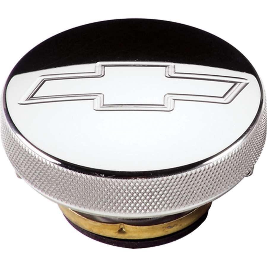 BILLET SPECIALTIES Polished Radiator Cap Chevy Logo 16lb. BILLET SPECIALTIES